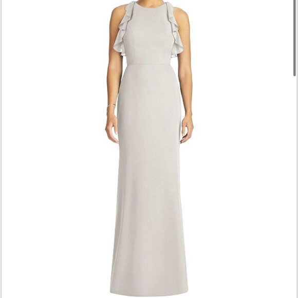 Studio Design women’s size 6 oyster (neutral colored) maxi bridesmaid dress - Picture 1 of 6
